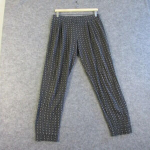 Gudrum Sjoden Womens Pants Joggers Pleated L Cotton Printed Geometric Lounge 310
